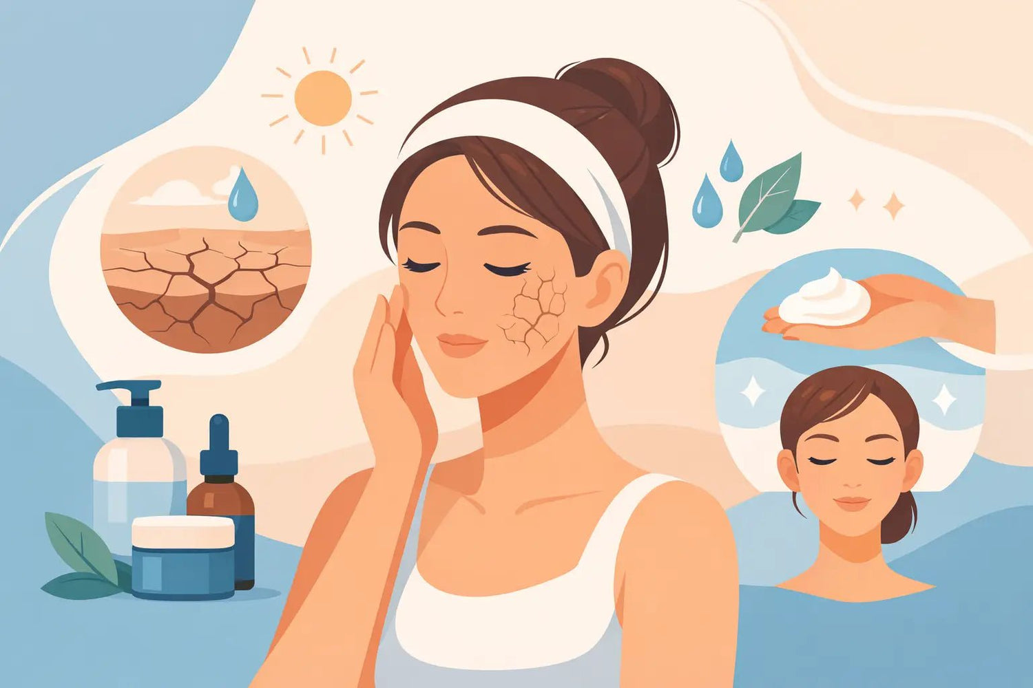Πώς να φροντίσεις ξηρό πρόσωπο σωστά - VAITSI Cosmetics