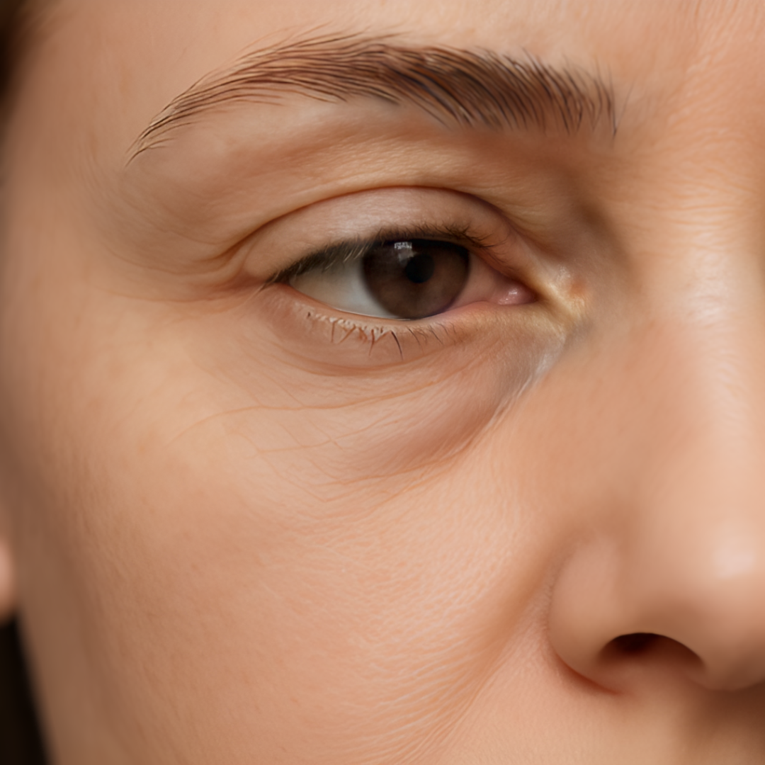 Skin appears visibly smoother, fine lines are less pronounced, puffiness is reduced, and the skin looks brighter and more radiant.