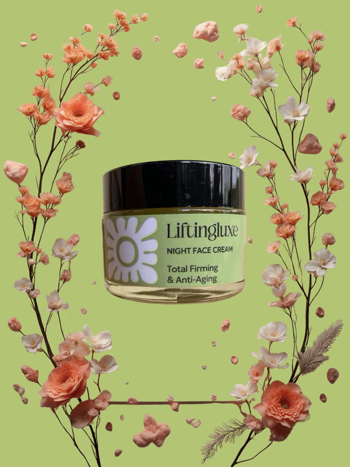 LIFTINGLUXE Κρέμα Προσώπου Νυκτός – Ολική Σύσφιξη & Αντιγήρανση 50ml - VAITSI Cosmetics - SKU40 - 5213010850403