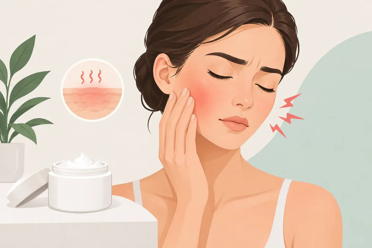 Γιατί τσούζει η κρέμα προσώπου στο δέρμα; - VAITSI Cosmetics
