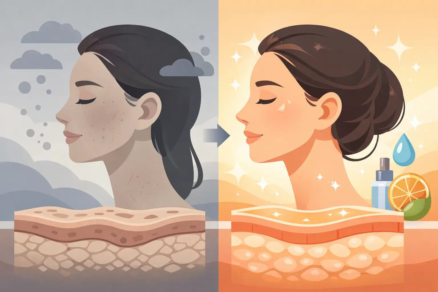 Πώς μειώνεται η θαμπή όψη της επιδερμίδας - VAITSI Cosmetics