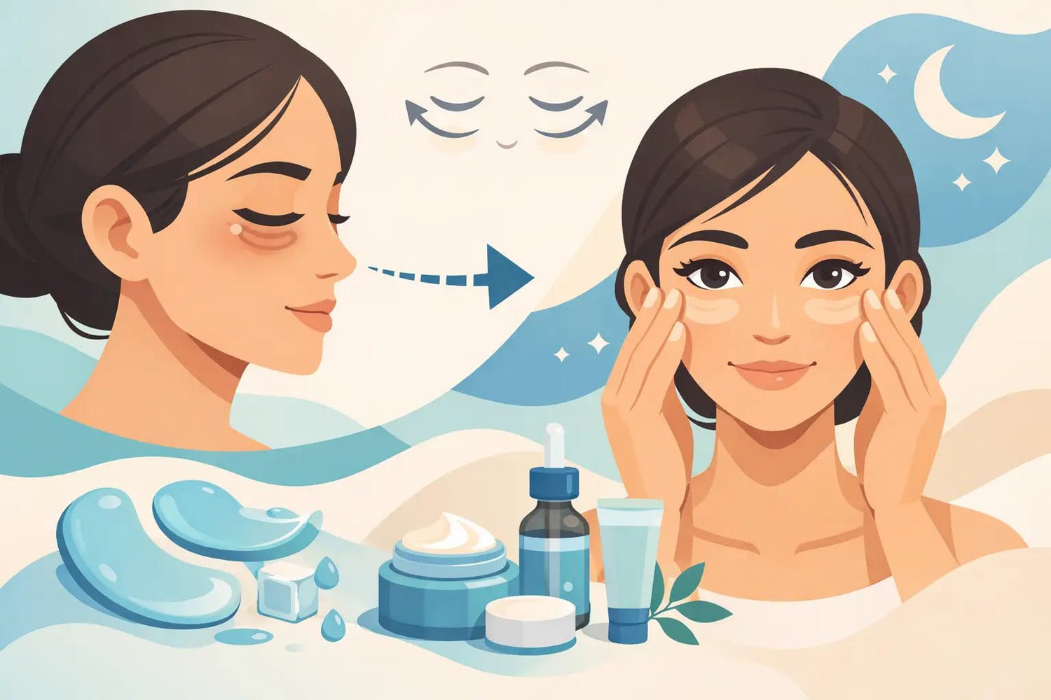 Πώς να μειώσεις σακούλες ματιών σωστά - VAITSI Cosmetics