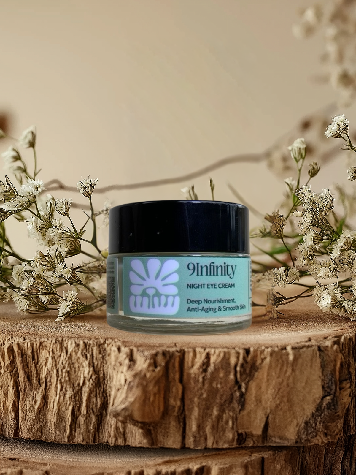 9INFINITY Crème de nuit pour les yeux - Hydratation, rides et luminosité