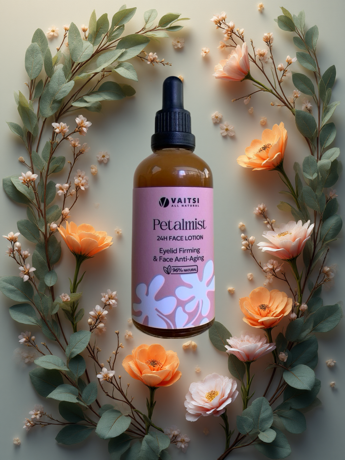 Découvrez le pouvoir raffermissant et anti-âge 24 heures sur 24 de notre lotion pour le visage. Découvrez comment elle peut vous aider à prendre soin de votre peau - VAITSI COSMETICS