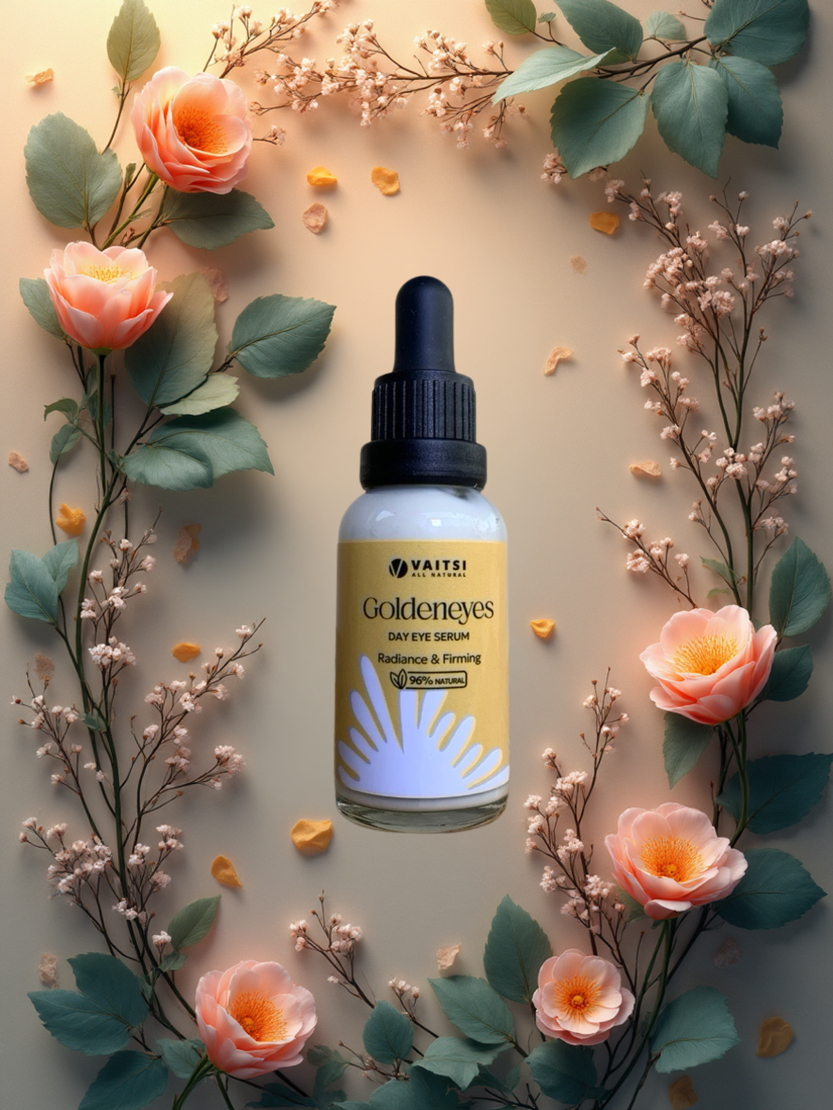 Rafraîchissez votre contour des yeux avec le Day Eye Serum. Visitez-nous pour en savoir plus sur la régénération et l'anti-âge - VAITSI COSMETICS