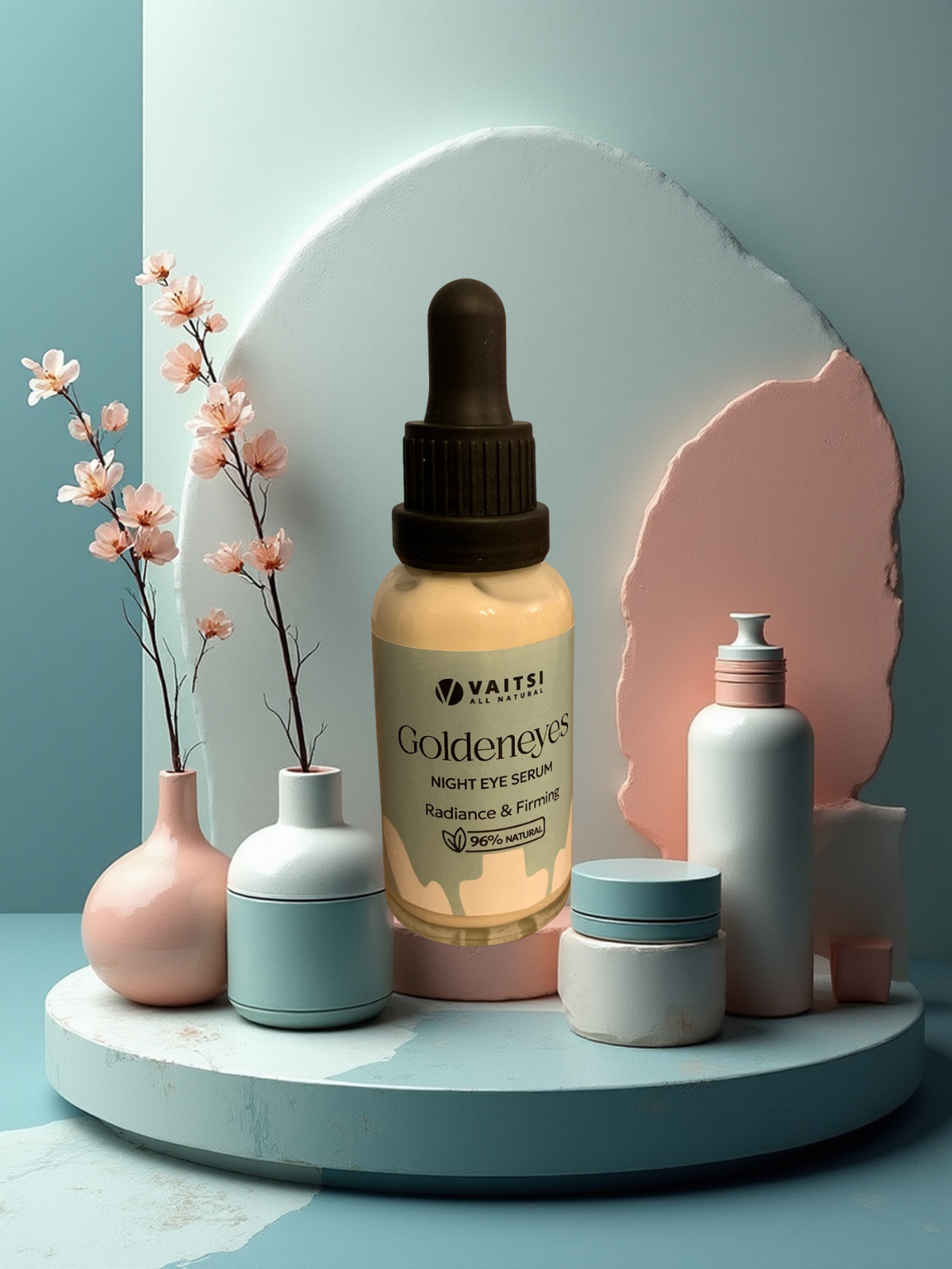 Donnez à vos yeux le soin dont ils ont besoin avec le Sérum de nuit pour les yeux. Découvrez ses bienfaits sur notre page - VAITSI COSMETICS