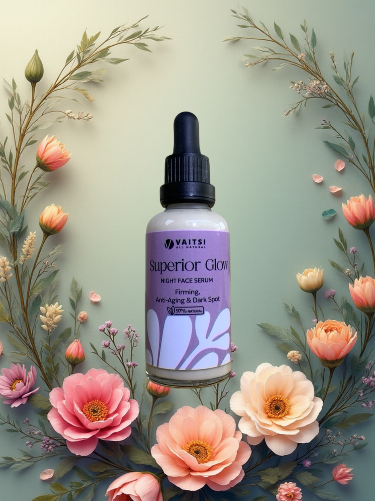 Traitez votre visage avec le sérum de nuit pour le visage pour un blanchiment naturel et anti-âge. Pour en savoir plus sur ses bienfaits, consultez notre site Internet - VAITSI COSMETICS