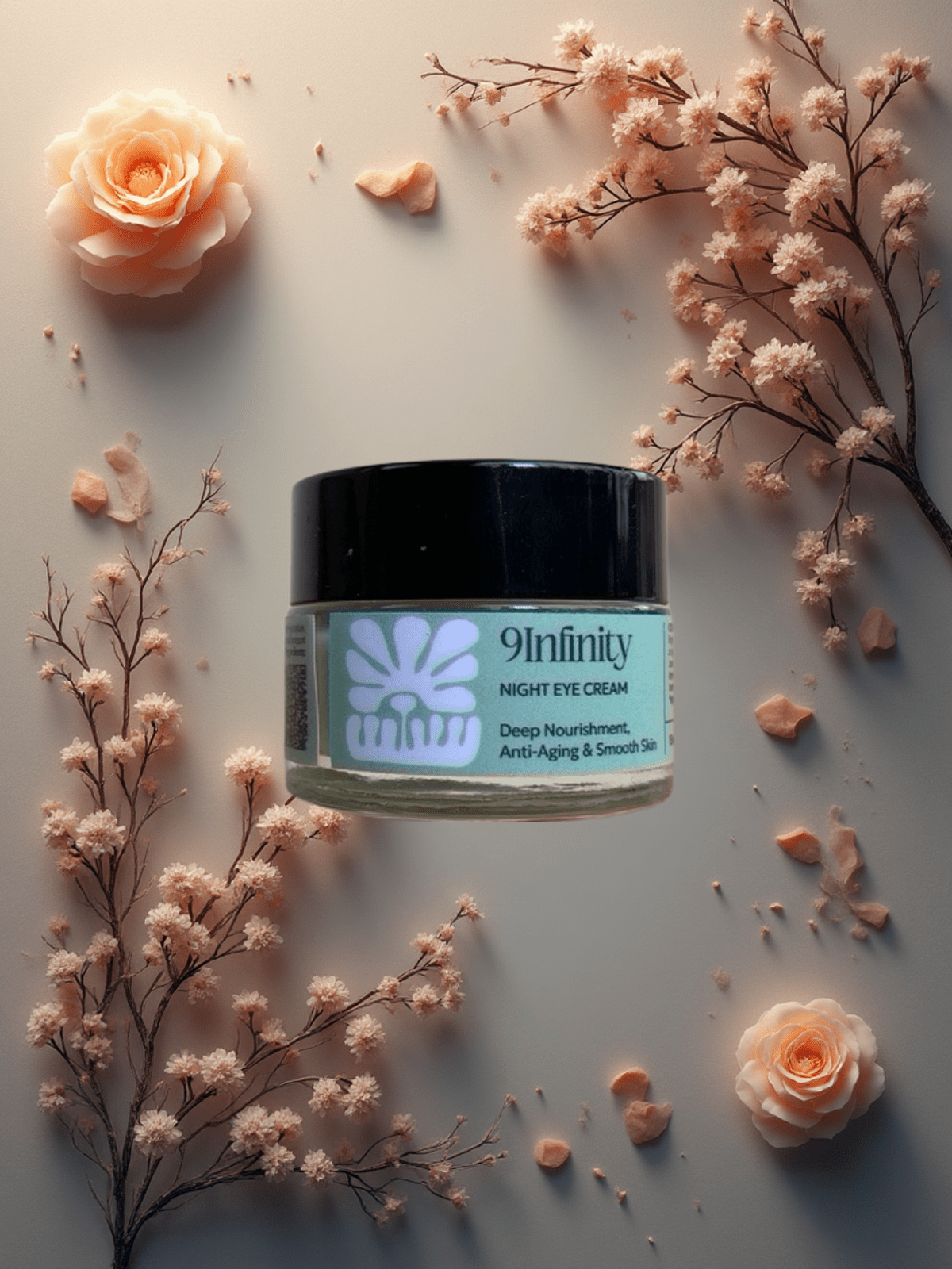 9INFINITY Κρέμα Ματιών Νυκτός – Ενυδάτωση, Ρυτίδες & Φωτεινότητα 15ml - VAITSI Cosmetics - SKU37 - 5213010850373