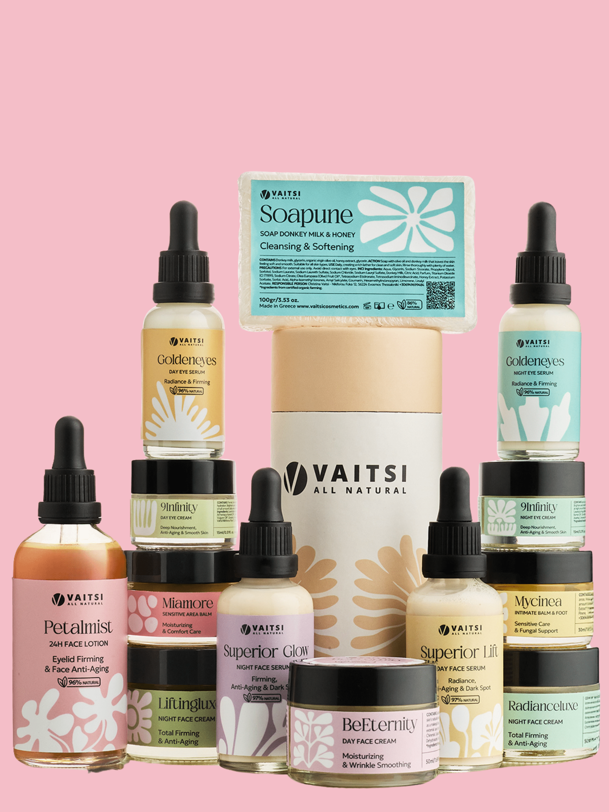 PETALMIST 24H Λοσιόν Προσώπου – Σύσφιξη, Ανόρθωση Βλεφάρων & Αντιγήρανση 100ml (no50) - VAITSI Cosmetics - SKU50 - 5213010850502