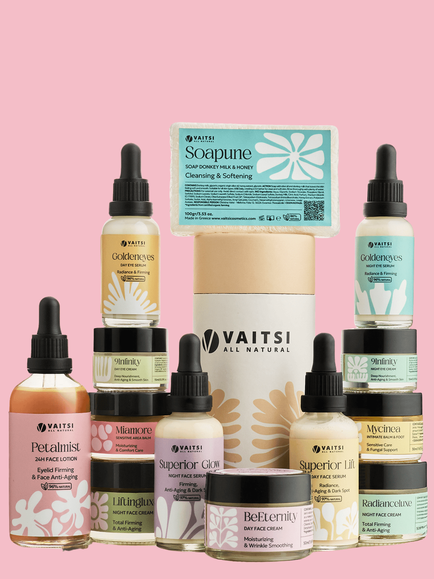 PETALMIST 24H Λοσιόν Προσώπου – Σύσφιξη, Ανόρθωση Βλεφάρων & Αντιγήρανση 100ml (no50) - VAITSI Cosmetics - SKU50 - 5213010850502