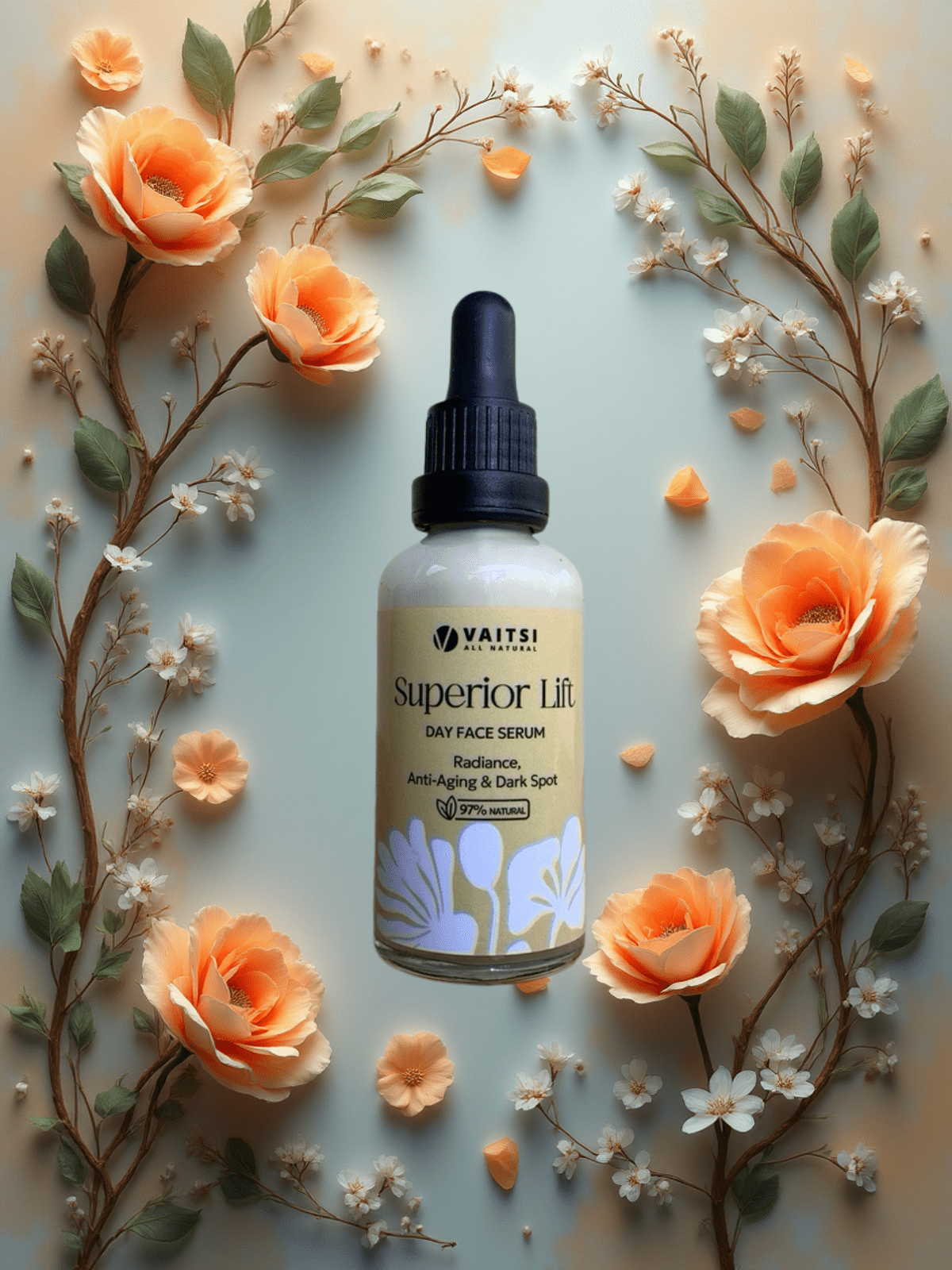 SUPERIOR LIFT Sérum visage de jour – Éclat, raffermissement, anti-âge et taches brunes 50 ml - VAITSI Cosmetics - SKU61 - 5213010850618